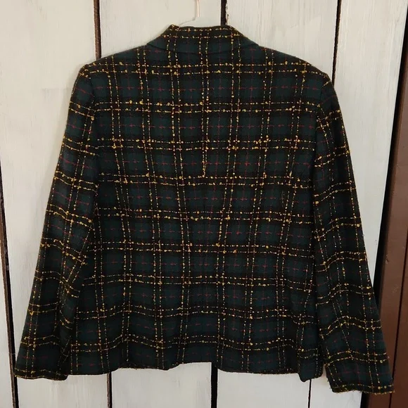 🎄Sag Harbor Zip Up Tweed Balzer Size 12 - Picture 5 of 5